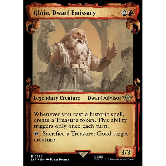 Glóin, Dwarf Emissary, rare, 583, Magic the Gathering, The Lord of the Rings: Tales of Middle-earth