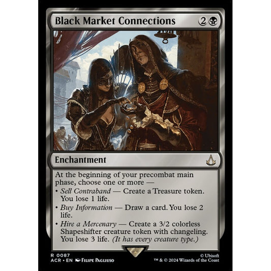 Black Market Connections rare 87 Magic the Gathering Assassin's Creed