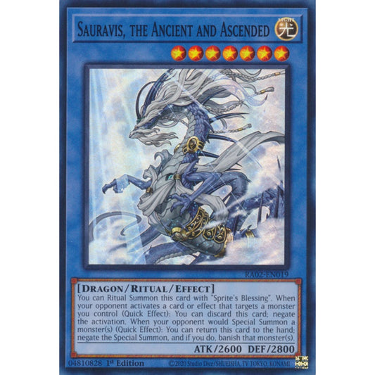 Sauravis, the Ancient and Ascended RA02-EN019 Super Super Rare Yu-Gi-Oh 25th Anniversary Rarity Collection II in Art
