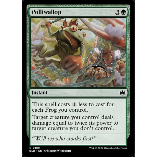 Polliwallop, 189, common, Magic: The Gathering, Bloomburrow