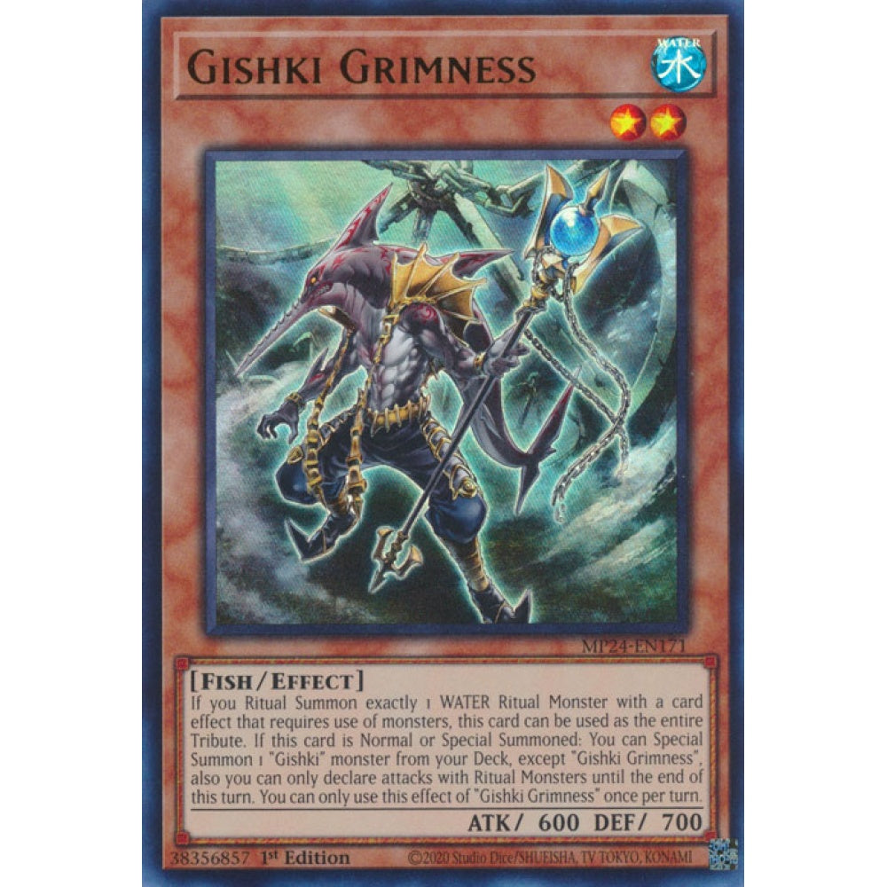 Gishki Grimness MP24-EN171 Ultra Ultra Rare Yu-Gi-Oh 25th Anniversary Tin: Dueling Mirrors in Art