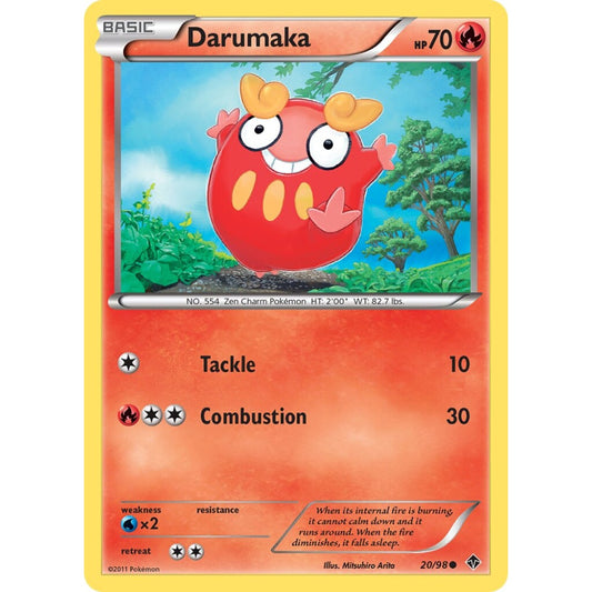 Darumaka Common 20/98 Pokemon Card Game Emerging Powers