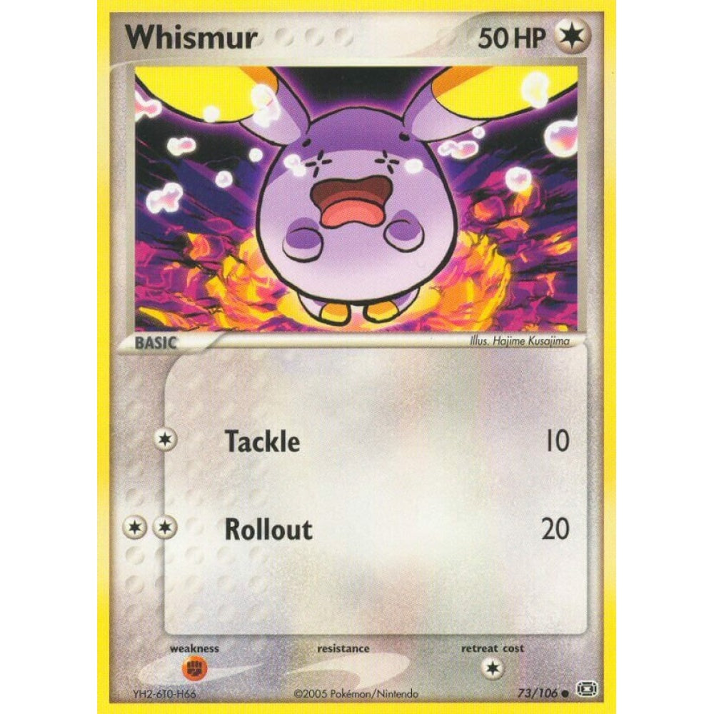 Whismur Common 73/106 Pokemon Card Game EX Emerald