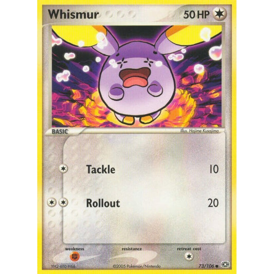 Whismur Common 73/106 Pokemon Card Game EX Emerald