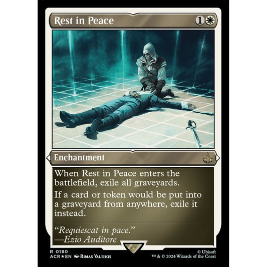 Rest in Peace rare 180 Magic the Gathering Assassin's Creed