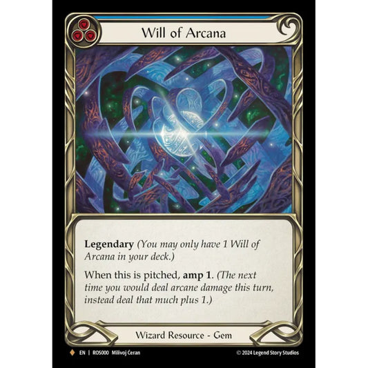 Will of Arcana ROS000-RF Fabled Flesh & Blood Trading Card Game Rosetta in Rainbow Foil Art
