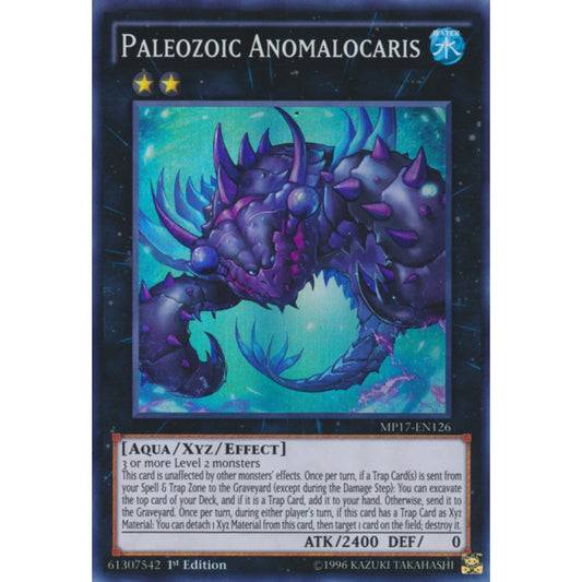 Paleozoic Anomalocaris MP25-EN137 Prismatic Prismatic Secret Rare Yu-Gi-Oh 2025 Mega-Pack Tin in Art