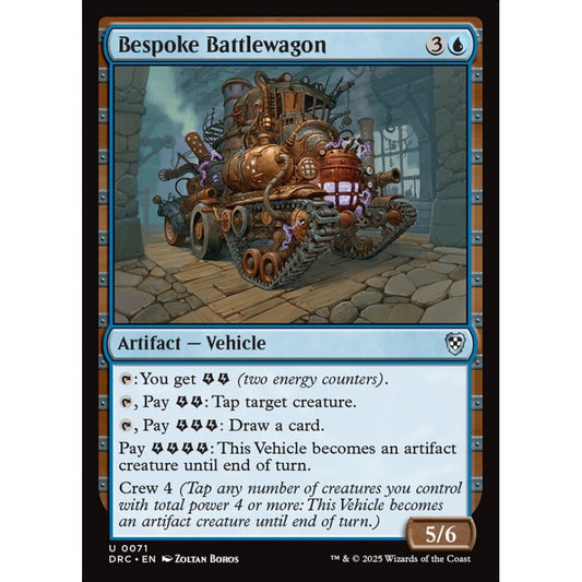 Bespoke Battlewagon, 71, uncommon, Magic: The Gathering, Aetherdrift Commander