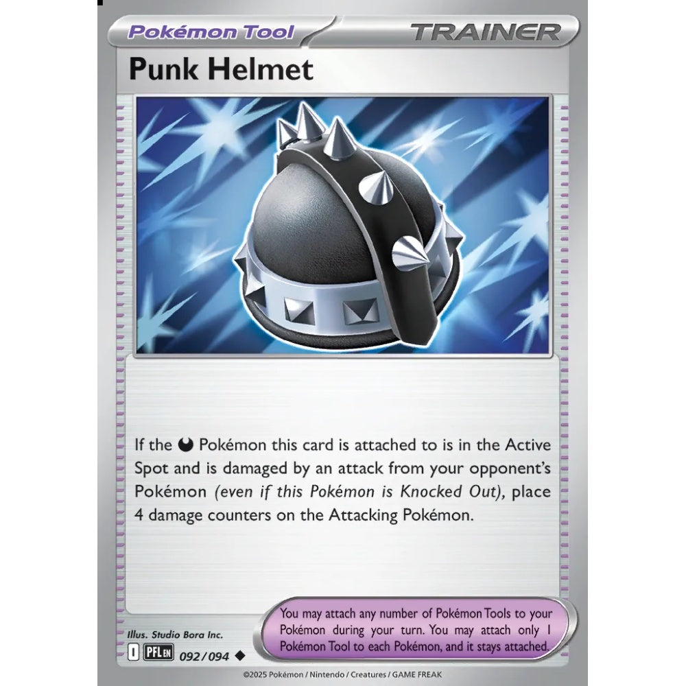 Punk Helmet Uncommon 092/094 Pokemon Card Game Phantasmal Flames