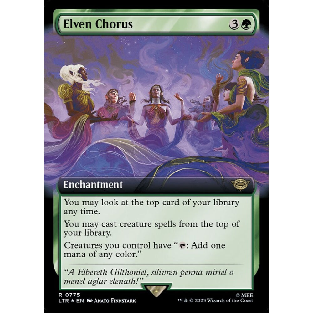 Elven Chorus, rare, 775, Magic the Gathering, The Lord of the Rings: Tales of Middle-earth