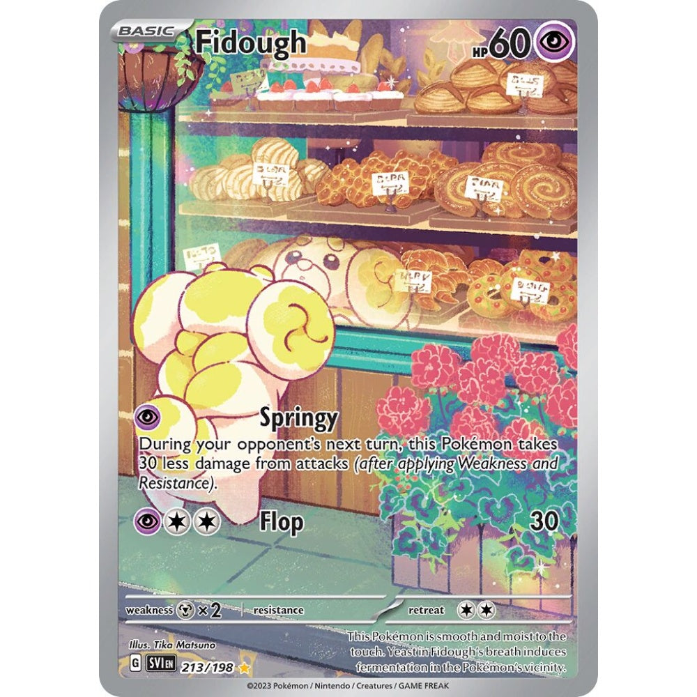 Fidough Illustration Rare 213/198 Pokemon Card Game Scarlet & Violet