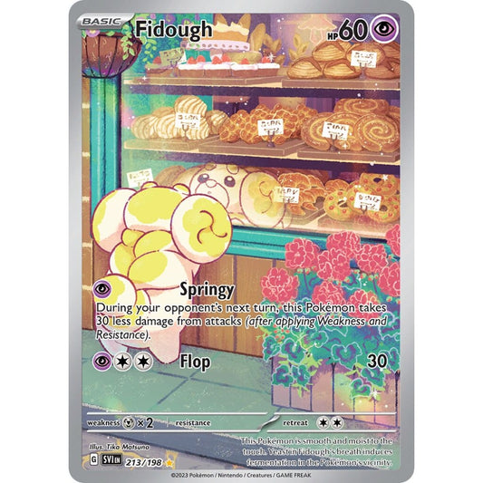 Fidough Illustration Rare 213/198 Pokemon Card Game Scarlet & Violet