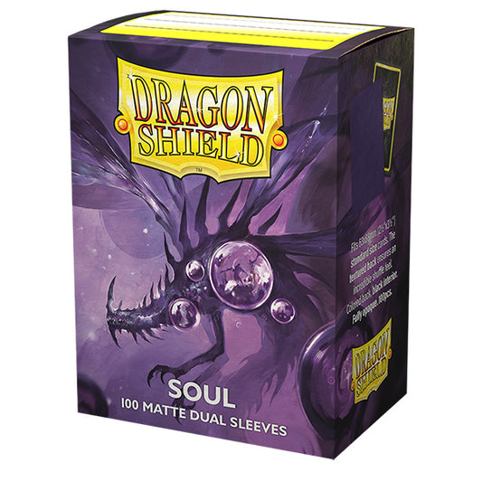Dragon Shield - Dual Matte Standard Size Sleeves 100pk - Limited Edition Metallic Soul Purple