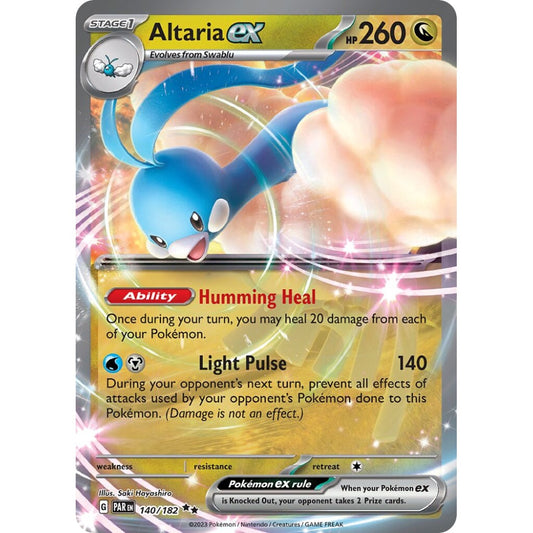 Altaria ex Double Rare 140/182 Pokemon Card Game Paradox Rift