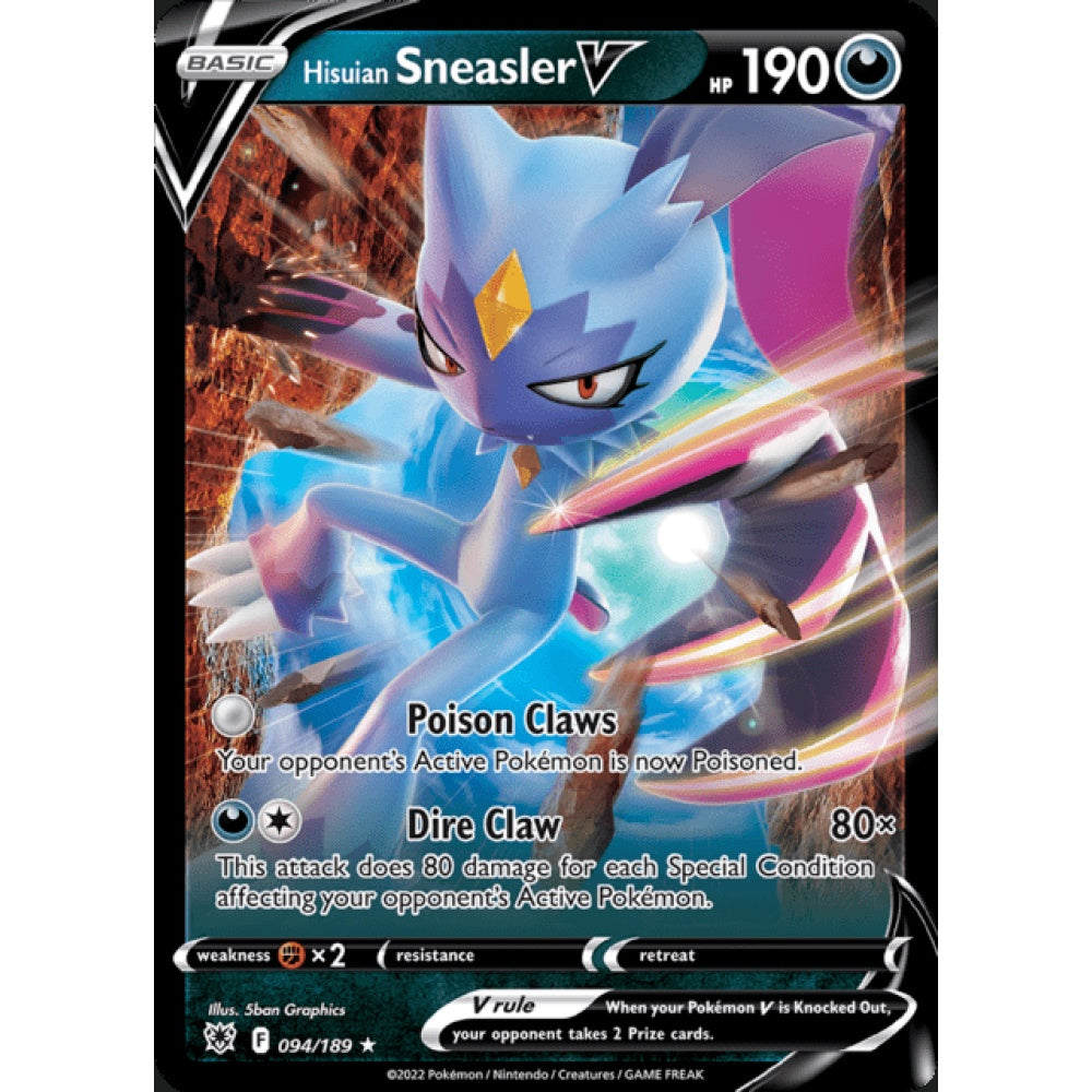 Hisuian Sneasler V Double Rare 094/189 Pokemon Card Game Astral Radiance