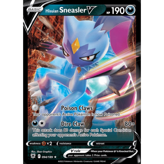 Hisuian Sneasler V Double Rare 094/189 Pokemon Card Game Astral Radiance
