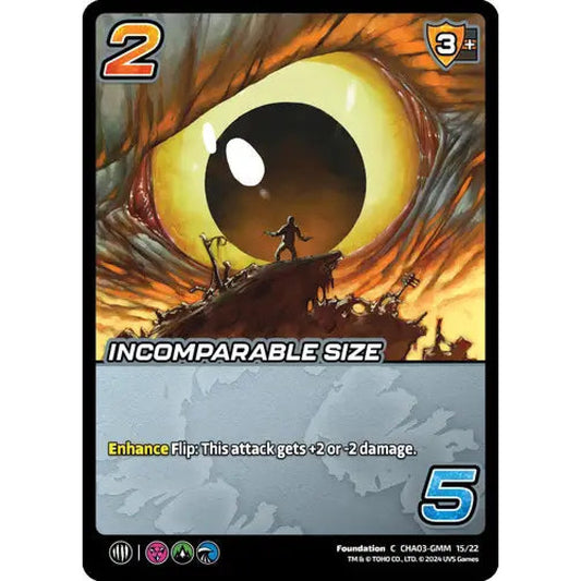 Incomparable Size, 15/22, C, UniVersus, Challengers Godzilla & Mothra, King Ghidorah & Rodan