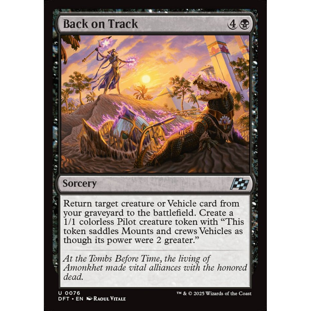 Back on Track, 76, uncommon, Magic: The Gathering, Aetherdrift