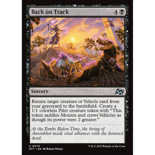 Back on Track, 76, uncommon, Magic: The Gathering, Aetherdrift