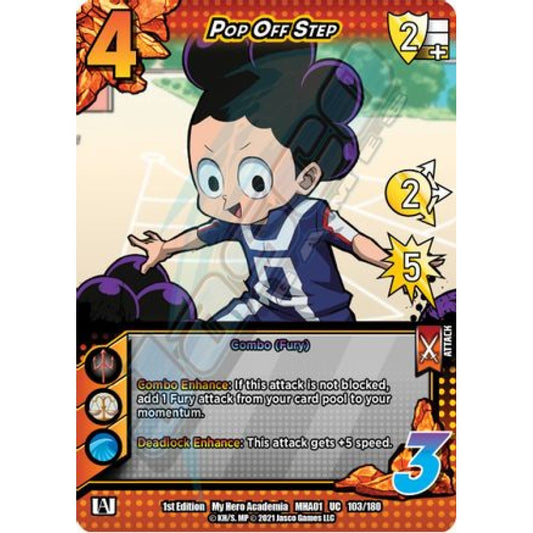Pop Off Step, 103/180, UC, UniVersus, MHA01 My Hero Academia