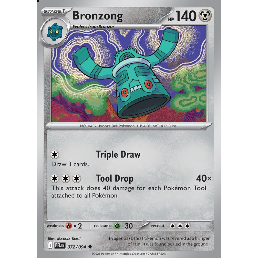 Bronzong Uncommon 072/094 Pokemon Card Game Phantasmal Flames