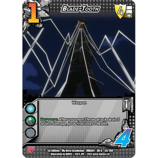 Blade-Tooth, 033/108, XR-C, UniVersus, MHA04 League of Villains