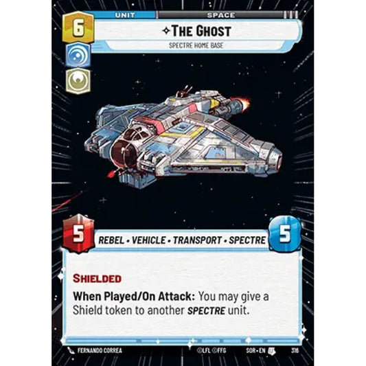 The Ghost, 316, U, Star Wars Unlimited, Sparks Of Rebellion