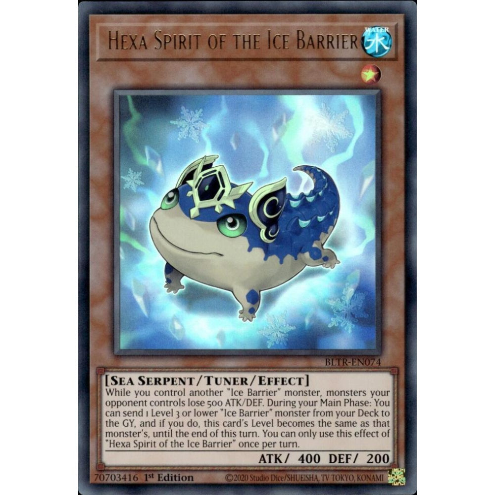 Hexa Spirit of the Ice Barrier BLTR-EN074 Ultra Yu-Gi-Oh Battles of Legend: Terminal Revenge