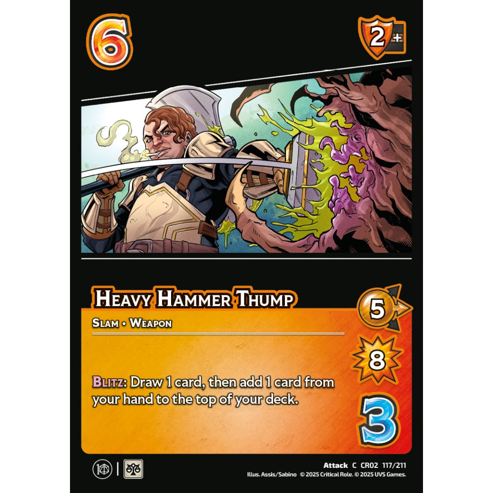 Heavy Hammer Thump, 117/211, CR02, Universus, Critical Role: Heroes Of Exandria, Attack, C