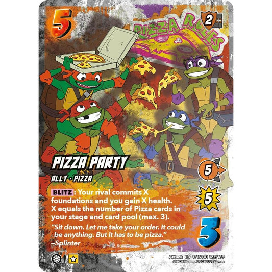 Pizza Party 123/186 TMNT01 Universus Teenage Mutant Ninja Turtles Attack UR