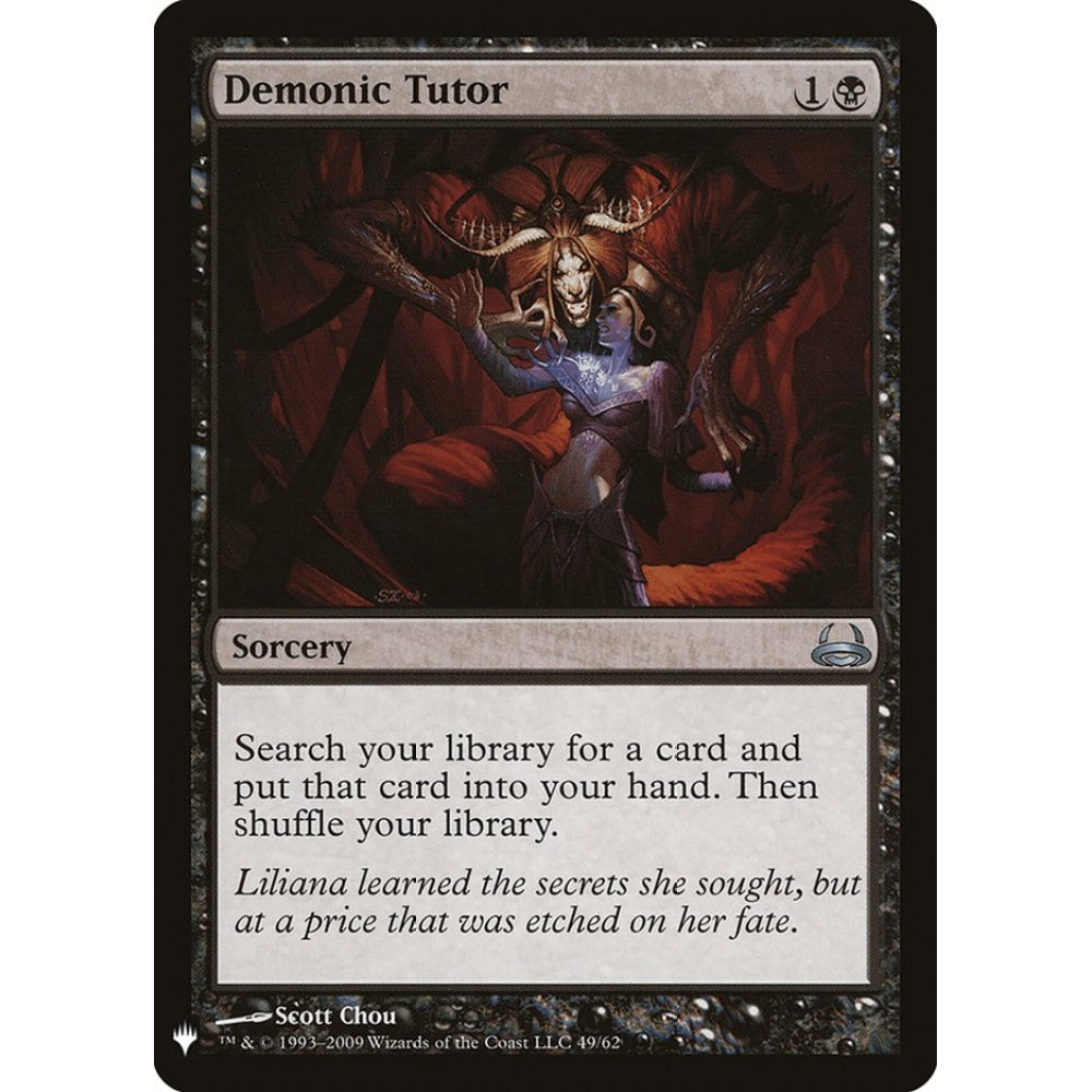 Demonic Tutor uncommon DDC-49 Magic the Gathering The List