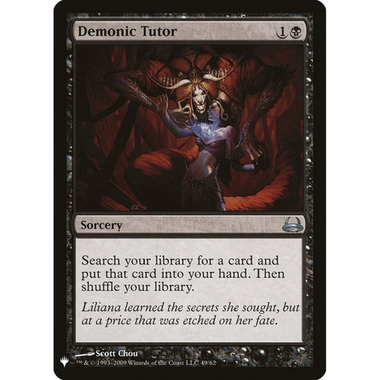 Demonic Tutor uncommon DDC-49 Magic the Gathering The List