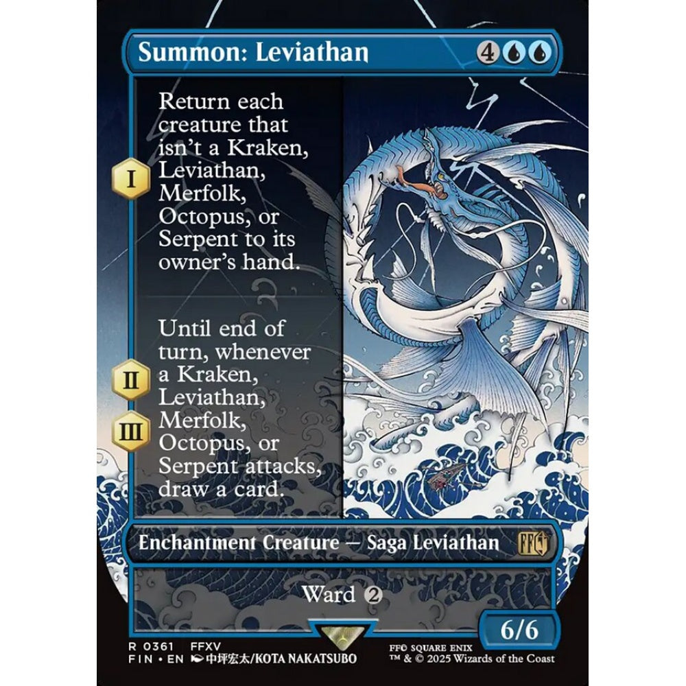 Summon: Leviathan rare 361 Magic the Gathering Final Fantasy
