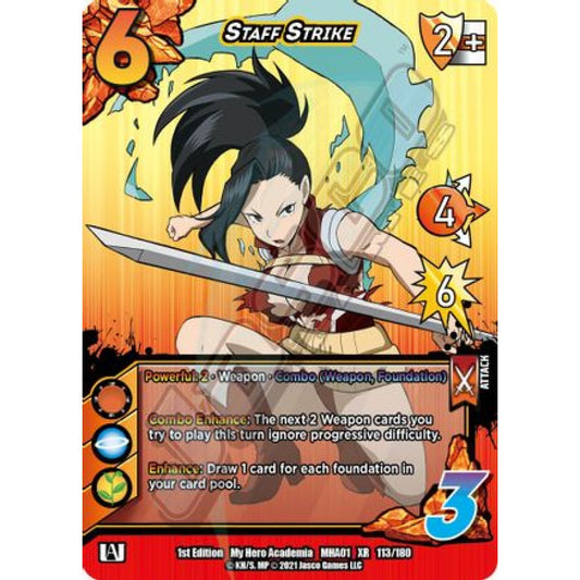 Staff Strike, 113/180, XR, UniVersus, MHA01 My Hero Academia