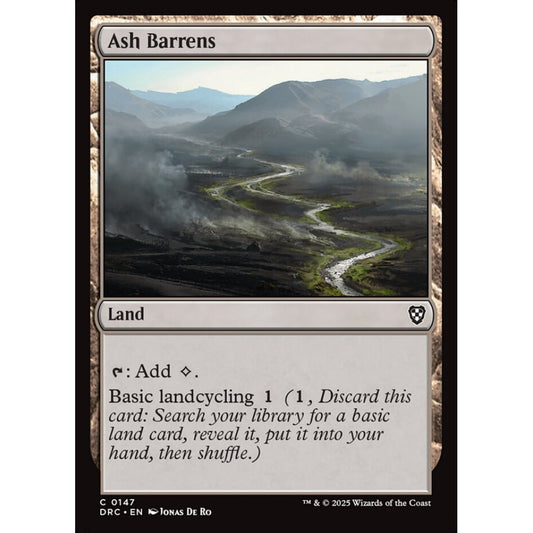 Ash Barrens, 147, common, Magic: The Gathering, Aetherdrift Commander