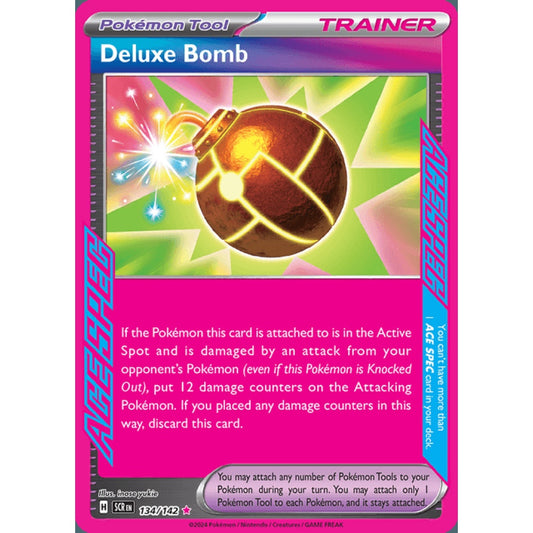 Deluxe Bomb ACE Spec 134/142 Pokemon Card Game Stellar Crown