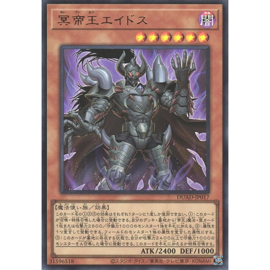 Eidos the Underworld Monarch DUAD-EN017 Ultra Ultra Rare Yu-Gi-Oh Duelist's Advance in Art