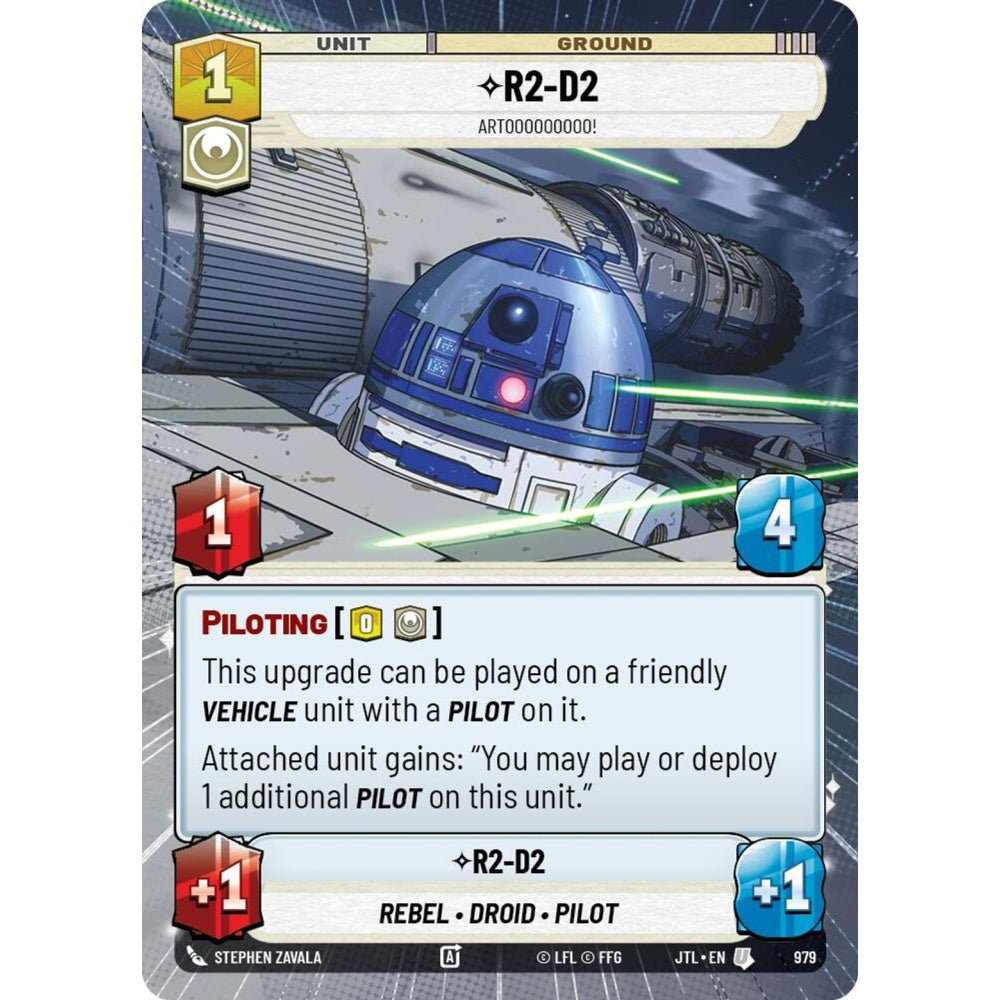 R2-D2, U, JTL 979) Hyperspace Foil, Star Wars Unlimited