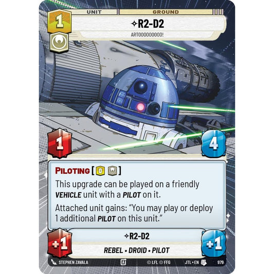 R2-D2, U, JTL 979) Hyperspace Foil, Star Wars Unlimited