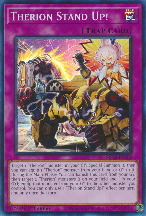 Therion Stand Up! MP23-EN101 Super Super Rare Yu-Gi-Oh 25th Anniversary Tin: Dueling Heroes Mega Pack in Art