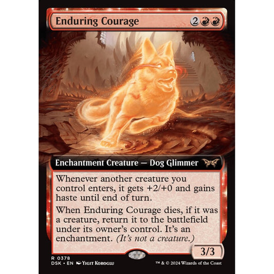 Enduring Courage, 378, rare, Magic: The Gathering, Duskmourn: House of Horror