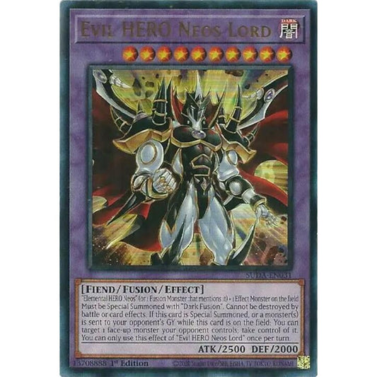 Evil HERO Neos Lord SUDA-EN031 Ultra Yu-Gi-Oh Supreme Darkness