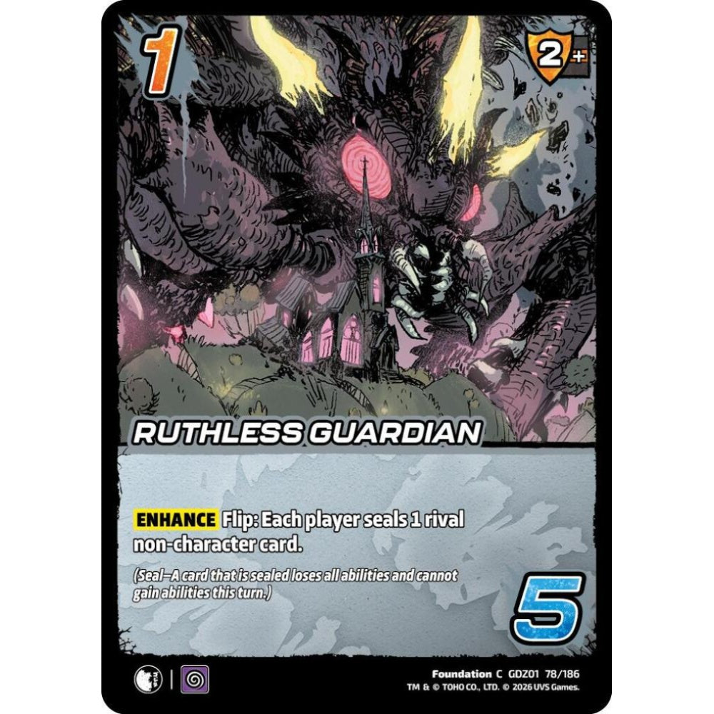 Ruthless Guardian GDZ01 78/186 GDZ01 Universus Godzilla: Reign of Kaiju Foundation C