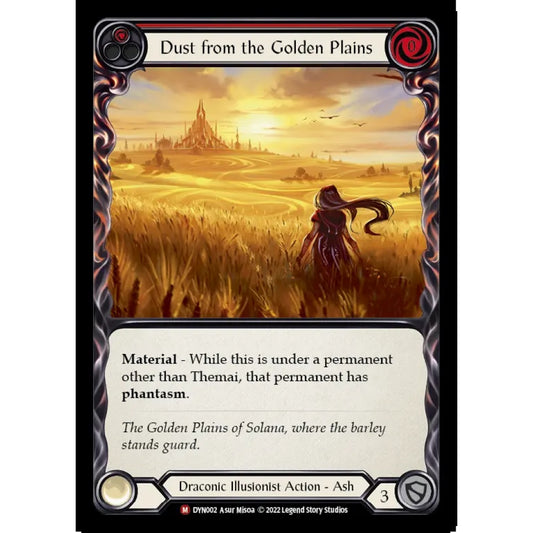 Dust from the Golden Plains DYN002 Majestic Flesh & Blood Trading Card Game Dynasty in Regular Art