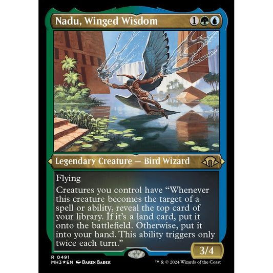 Nadu, Winged Wisdom, 491, rare, Magic: The Gathering, Modern Horizons 3