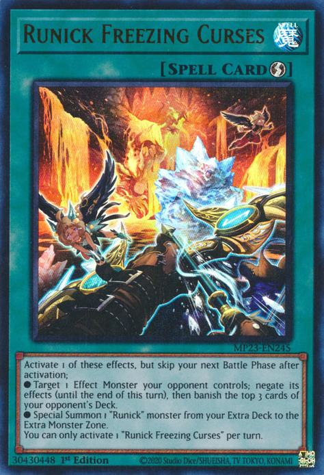 Runick Freezing Curses TAMA-EN033 Super Super Rare Yu-Gi-Oh Tactical Masters in Art