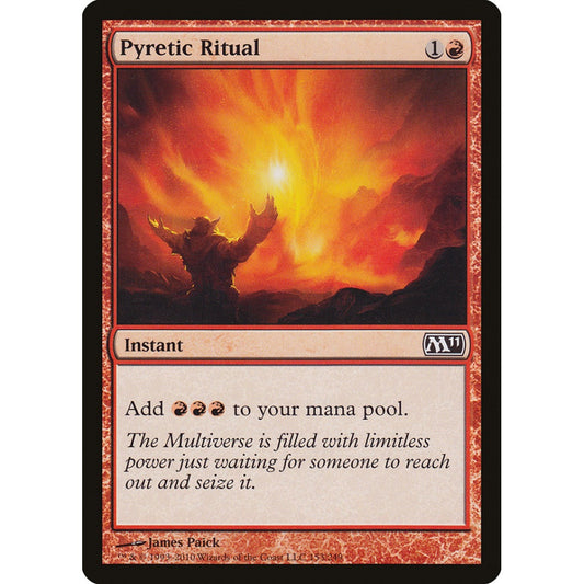 Pyretic Ritual common 153 Magic the Gathering Magic 2011