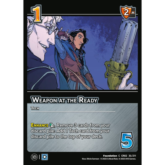 Weapon at the Ready, 35/211, CR02, Universus, Critical Role: Heroes Of Exandria, Foundation, C