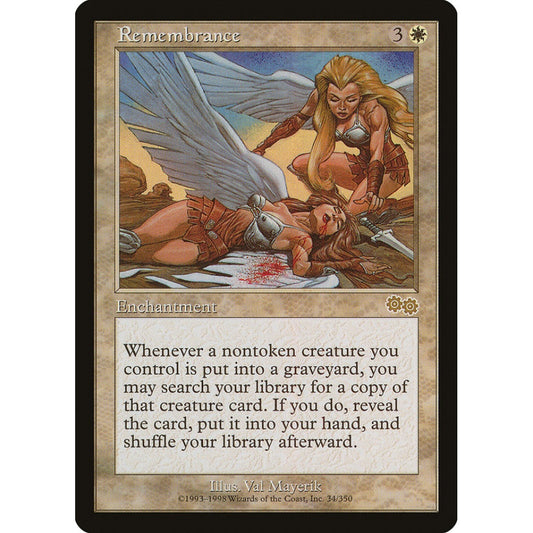 Remembrance rare 34 Magic the Gathering Urza's Saga
