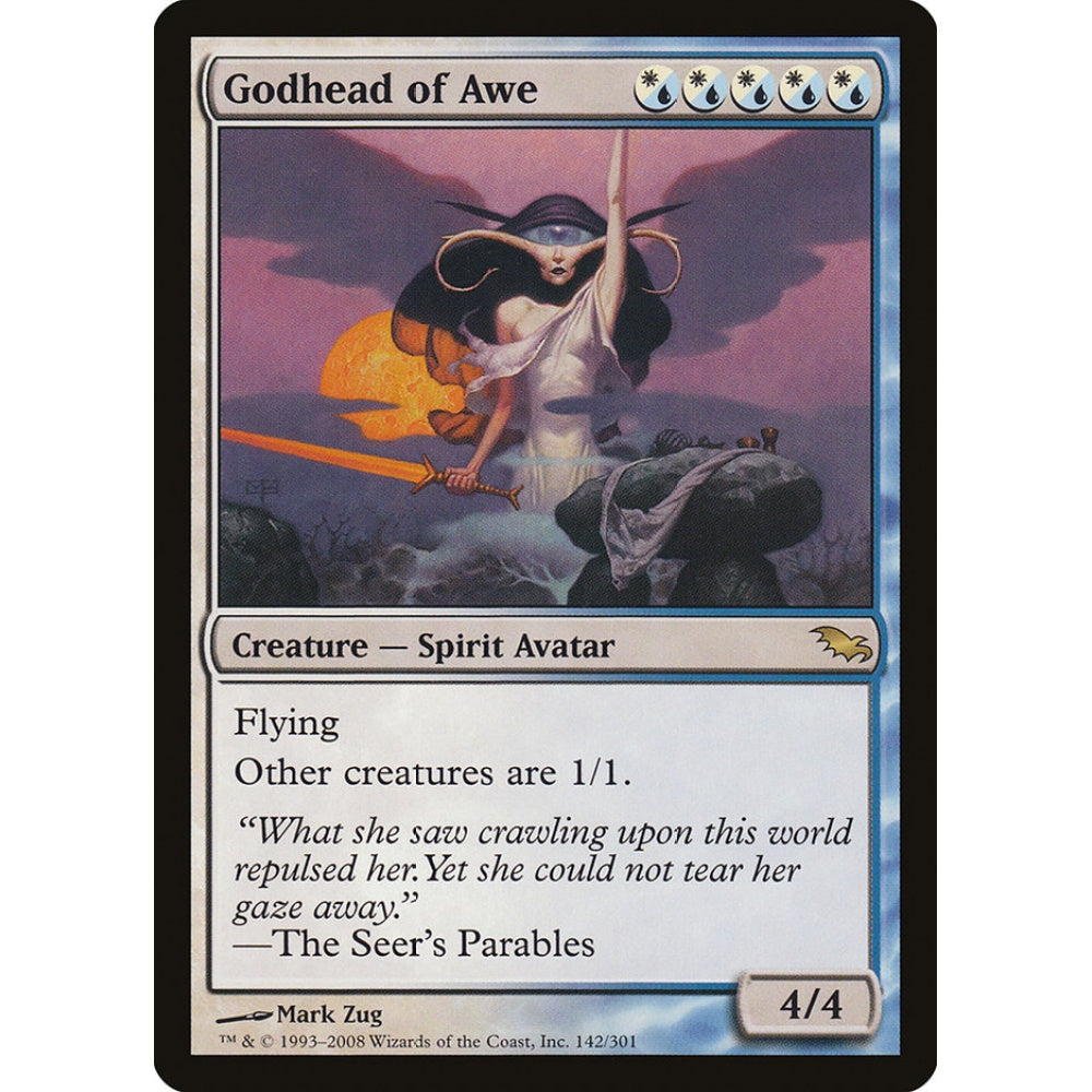 Godhead of Awe rare 142 Magic the Gathering Shadowmoor